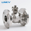 Stainless Steel Flanged Ball Valve with ISO 5211 Actuator Connector for Automation