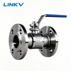 Stainless Steel Flanged Ball Valve with ISO 5211 Actuator Connector for Automation