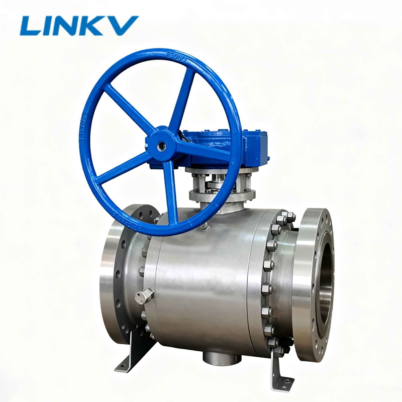 High Pressure Flanged Trunnion Ball Valve